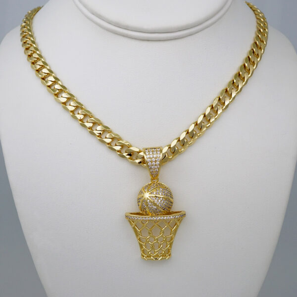 Cadenas & Colgantes/ Chain /Pendants /  14K Real Color/  Zircon Stone/  8mmx60cm// SET748
