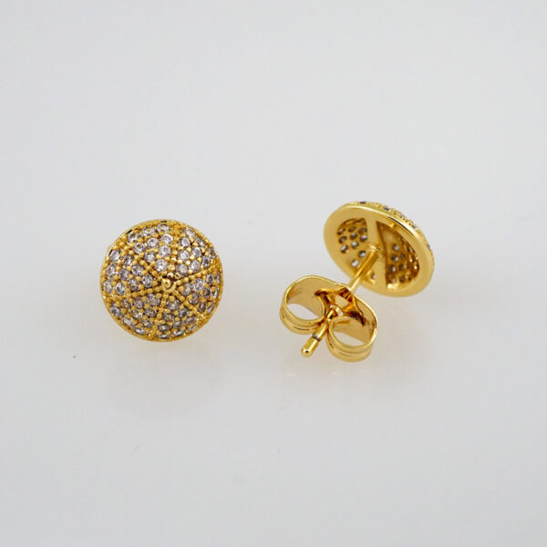 Women Earrings/ Aretes Dama/  Zircon Stone/  14k Real Color// E749