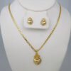 Cadenas & Colgantes & Earrings/ Chain W/Pendants /  14K Real Color/  Zircon Stone/  3mmx45// SET758