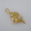 Pendants/Colgantes/Plain/925 Silver Whit Gold Plated/14K Real Color// PEN925P05