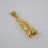 Pendants/Colgantes/Plain/  925 Silver Whit Gold Plated/  14K Real Color// PEN25P13