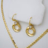 Cadenas & Colgantes & Earrings/ Chain W/Pendants /  14K Real Color/  Zircon Stone/  3mmx45// SET763 - Image 2