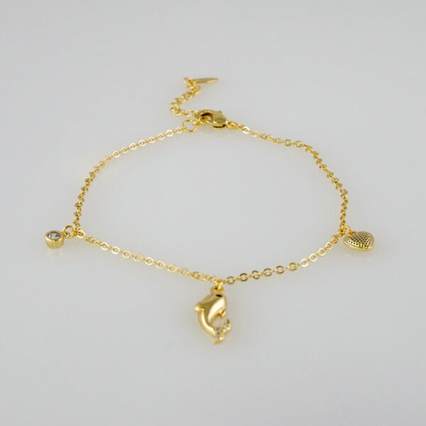 Bracelets Women/ Manillas Mujer/  14K Real Color/  Zircon Stone// B753