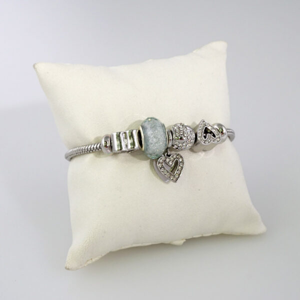 Women Bracelets/ Pulseras Dama/  Zircon Stone/  Silver Color// B778