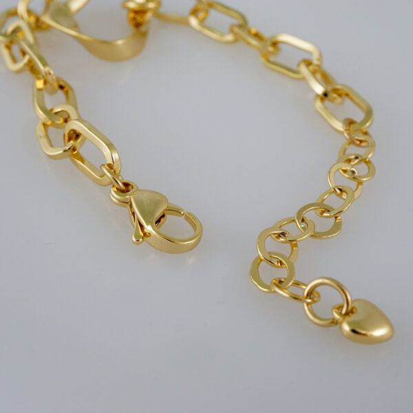 Bracelets Women/ Manillas Mujer/  14K Real Color/  Plain// B797