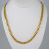 Chains/ Cadenas/925 Silver Whit Gold Plated/ Plain/14K Real Color/ 7mmx60cm// N925P02