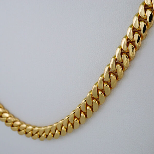 Chains/ Cadenas/925 Silver Whit Gold Plated/ Plain/14K Real Color/ 7mmx60cm// N925P02