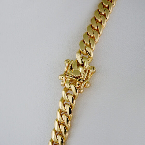 Chains/ Cadenas/925 Silver Whit Gold Plated/ Plain/14K Real Color/ 7mmx60cm// N925P02