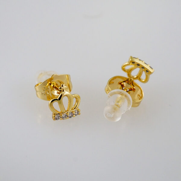 Women Earrings/ Aretes Dama/  Zircon Stone/  14k Real Color// E843