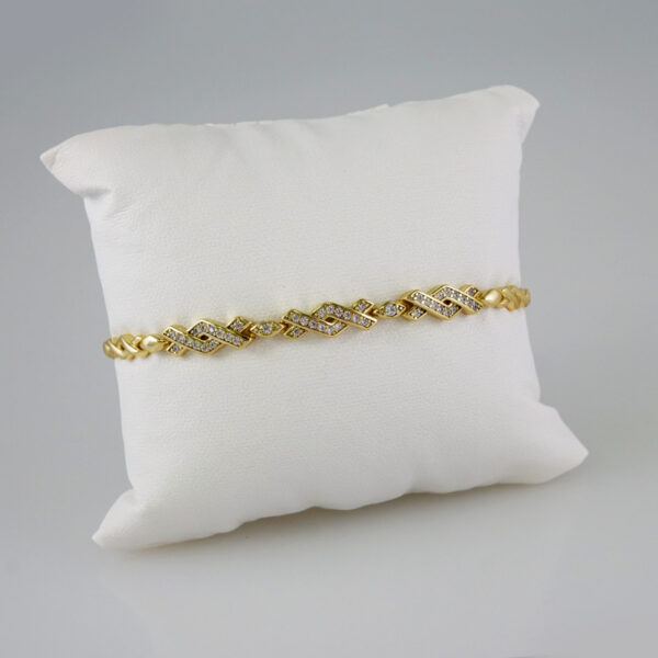 Bracelets Women/ Manillas Mujer/  14K Real Color/  Zircon Stone// B817