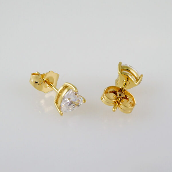 Women Earrings/ Aretes Dama/  Zircon Stone/  14k Real Color// E853