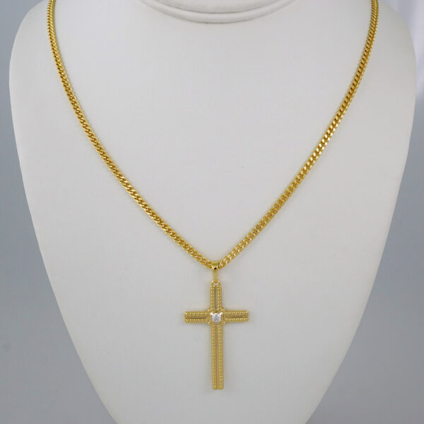 Cadenas & Colgantes/ Chain Men/Pendants/ 14K Real Color/ Plain/ 3mm x60cm// SET799