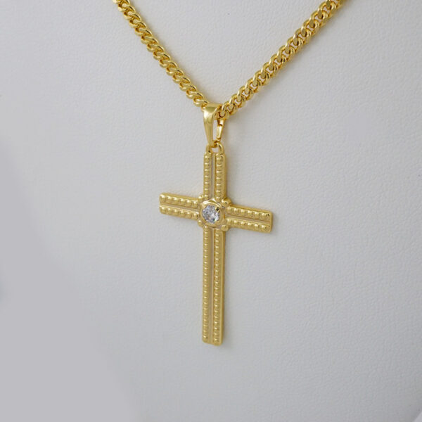 Cadenas & Colgantes/ Chain Men/Pendants/ 14K Real Color/ Plain/ 3mm x60cm// SET799 - Image 2