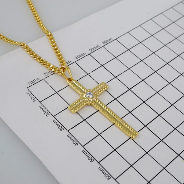 Cadenas & Colgantes/ Chain Men/Pendants/ 14K Real Color/ Plain/ 3mm x60cm// SET799 - Image 3