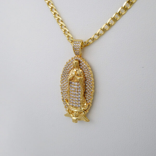 Cadenas & Colgantes/ Chain W/Pendants /14K Real Color/Zircon Stone/ 3mm// SET830 - Image 2