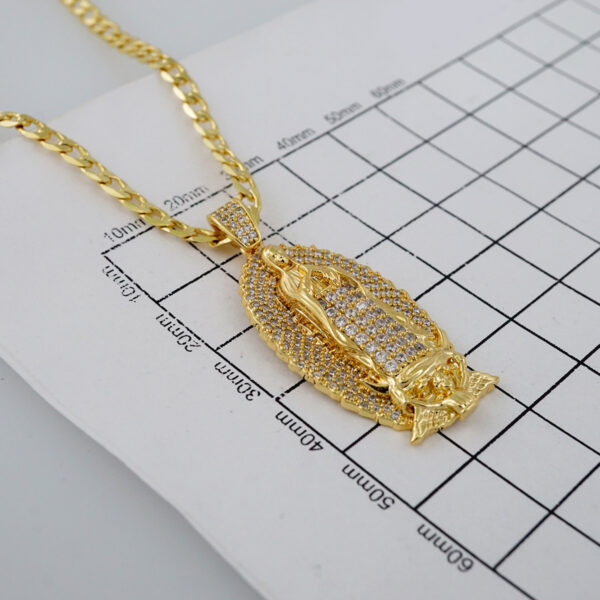 Cadenas & Colgantes/ Chain W/Pendants /14K Real Color/Zircon Stone/ 3mm// SET830 - Image 3