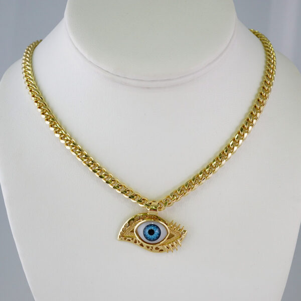 Cadenas & Colgantes/ Chain W/Pendants /14K Real Color/Zircon Stone/ 6mmx45cm// SET853