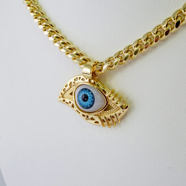 Cadenas & Colgantes/ Chain W/Pendants /14K Real Color/Zircon Stone/ 6mmx45cm// SET853 - Image 2