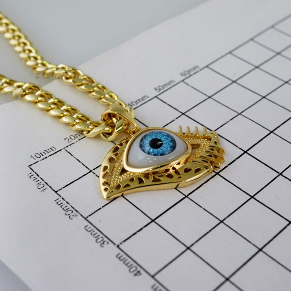 Cadenas & Colgantes/ Chain W/Pendants /14K Real Color/Zircon Stone/ 6mmx45cm// SET853 - Image 3