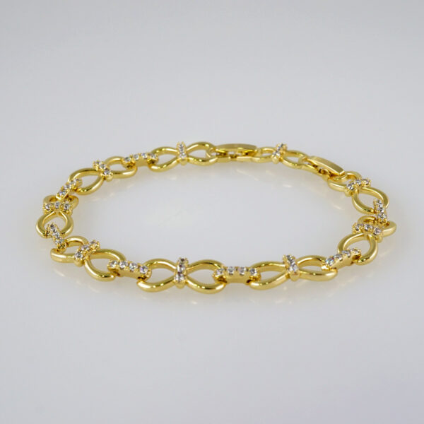 Bracelets Women/ Manillas Mujer/  14K Real Color/  Zircon Stone// B821 - Image 2