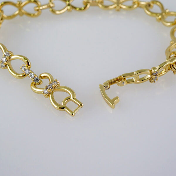 Bracelets Women/ Manillas Mujer/  14K Real Color/  Zircon Stone// B821 - Image 3