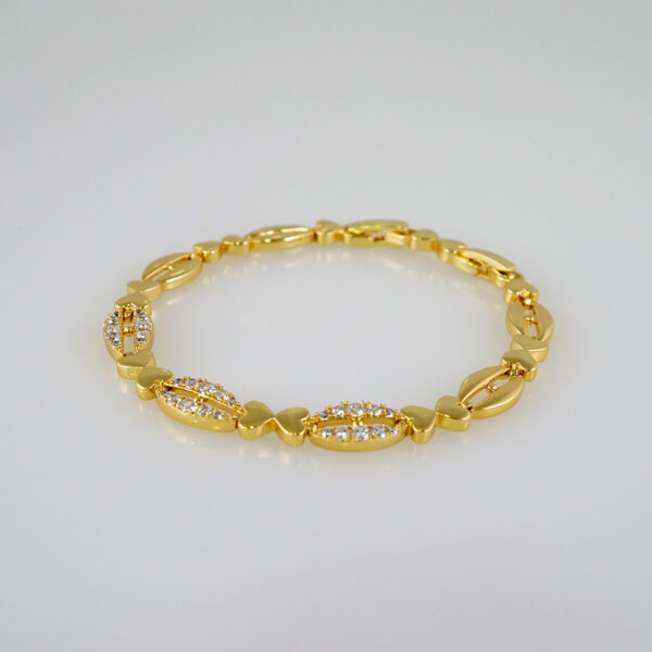Bracelets Women/ Manillas Mujer/  14K Real Color/  Zircon Stone// B825 - Image 2