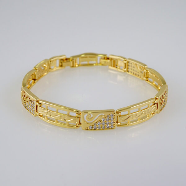 Bracelets Women/ Manillas Mujer/  14K Real Color/  Zircon Stone// B826