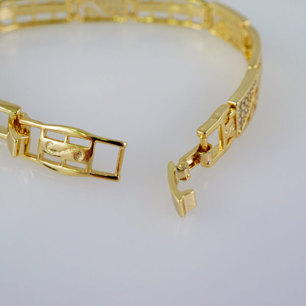 Bracelets Women/ Manillas Mujer/  14K Real Color/  Zircon Stone// B826