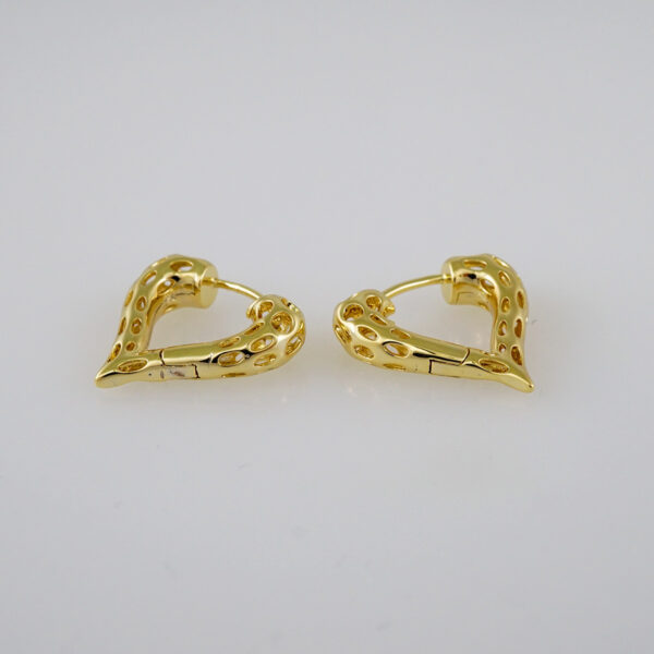 Women Earrings/ Aretes Dama/  Plain/  14k Real Color// E942