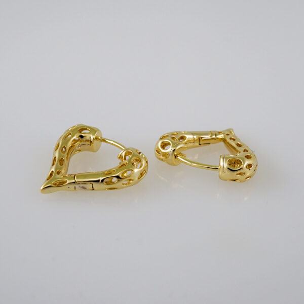 Women Earrings/ Aretes Dama/  Plain/  14k Real Color// E942