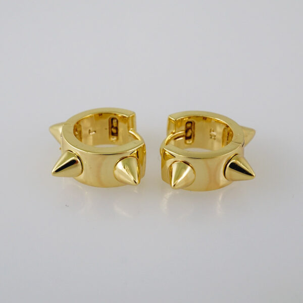 Women Earrings/ Aretes Dama/  Plain/  14k Real Color// E948