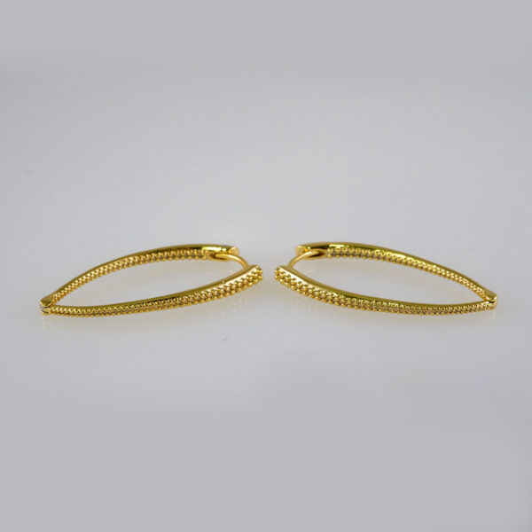 Women Earrings/ Aretes Dama/  Plain/  14k Real Color// E913