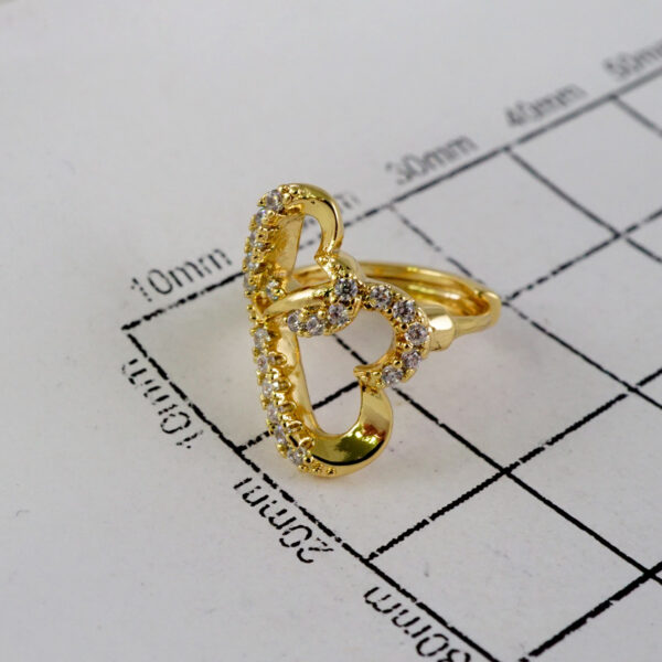 Women Earrings/ Aretes Dama/  Zircon Stone/  14k Real Color// E915 - Image 3