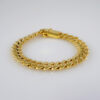 Bracelets / Manillas /  14K Real Color/  Plain/ Fashion/ 18mm// B828 - Image 2