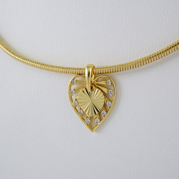 Cadenas & Colgantes/ Chain W/Pendants /14K Real Color/Zircon Stone/ 3mmx50cm// SET857 - Image 2