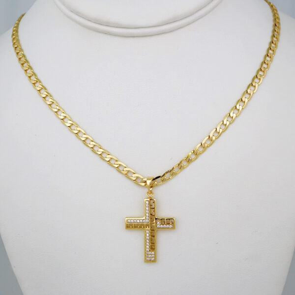 Cadenas & Colgantes/ Chain /Pendants /  14K Real Color/  Zircon Stone/  4mm// SET885