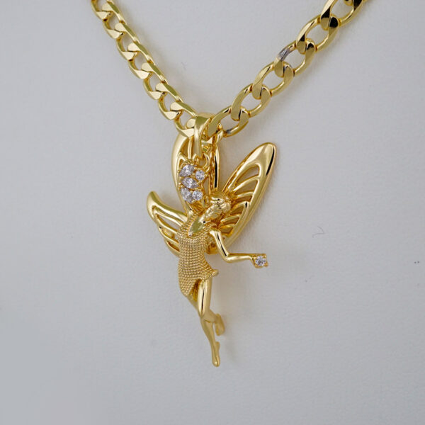 Cadenas & Colgantes/ Chain W/Pendants /  14K Real Color/  Zircon Stone/  4mmx45cm// SET891 - Image 2