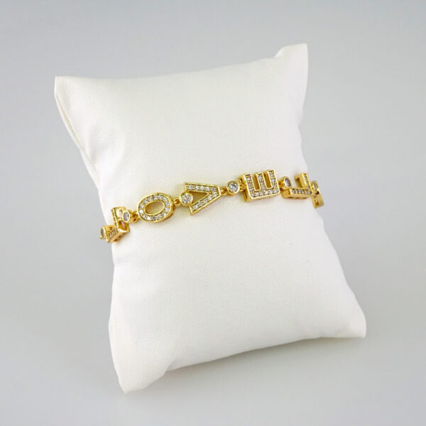 Women Bracelets/ Pulseras Dama/  Zircon Stone/  14K Real Color// B835