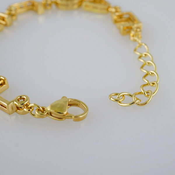 Women Bracelets/ Pulseras Dama/  Zircon Stone/  14K Real Color// B835