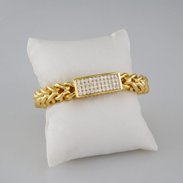 Women Bracelets/ Pulseras Dama/  Zircon Stone/  14K Real Color// B837