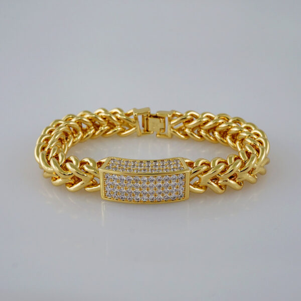 Women Bracelets/ Pulseras Dama/  Zircon Stone/  14K Real Color// B837 - Image 2