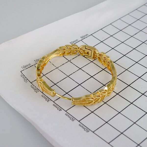 Women Earrings/ Aretes Dama/  Plain/  14k Real Color// E985 - Image 3