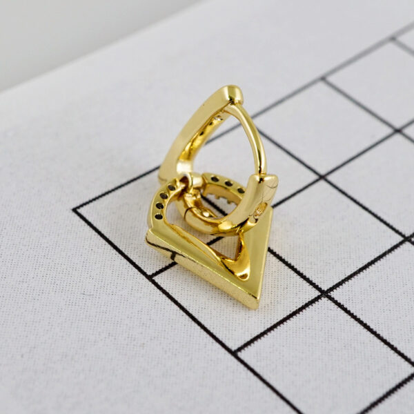 Women Earrings/ Aretes Dama/  Zircon Stone/  14k Real Color// E993 - Image 3