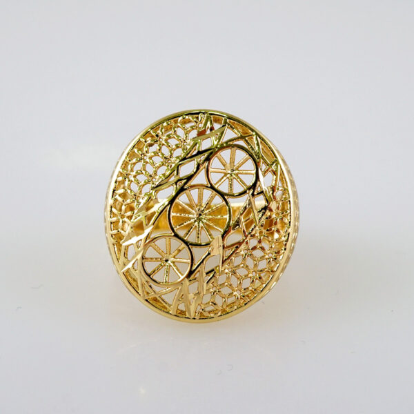 Women Ring/ Anillos Damas/  14K Real Color/  Plain// R430