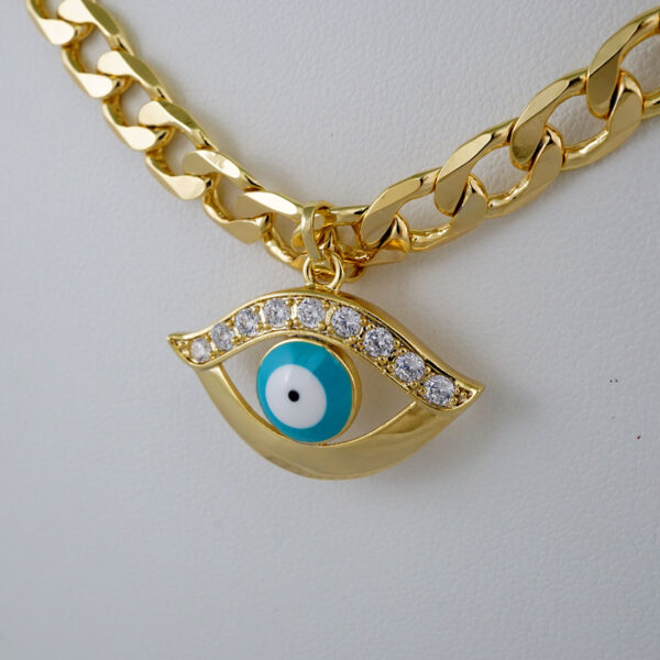 Cadenas & Colgantes/ Chain W/Pendants /14K Real Color/Zircon Stone/ 8mmx50cm// SET889 - Image 2