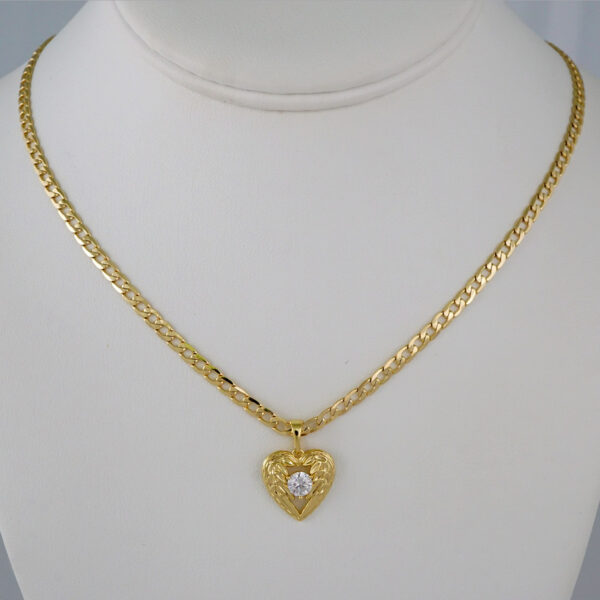 Cadenas & Colgantes/ Chain W/Pendants /  14K Real Color/  Zircon Stone/  3mmx45cm// SET894
