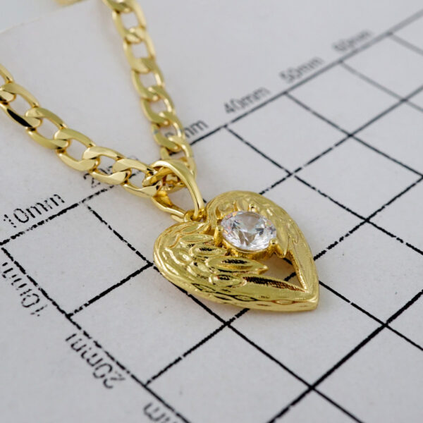 Cadenas & Colgantes/ Chain W/Pendants /  14K Real Color/  Zircon Stone/  3mmx45cm// SET894 - Image 3