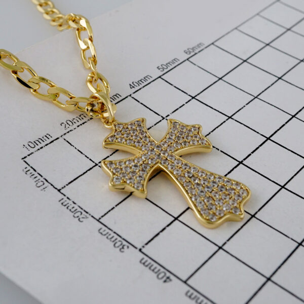 Cadenas & Colgantes/ Chain /Pendants /  14K Real Color/  Zircon Stone/  4mmx60cm// SET895 - Image 3