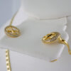 Cadenas & Colgantes & Earrings/ Chain W/Pendants /  14K Real Color/  Zircon Stone/  4mmx45cm// SET908 - Image 2