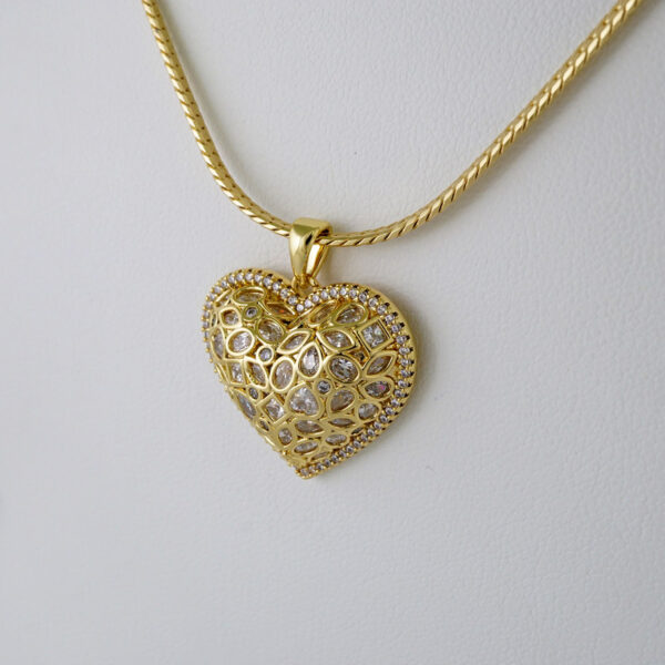 Cadenas & Colgantes/ Chain W/Pendants /14K Real Color/Zircon Stone/3mmx45cm// SET909 - Image 2